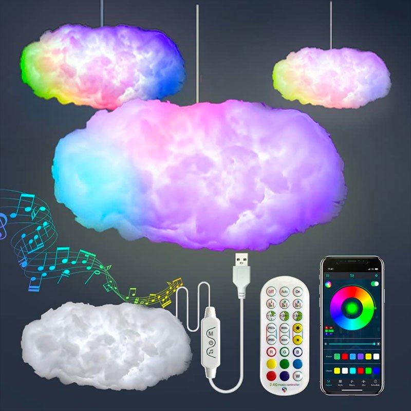 Cloud Lightning Lamp with Music and Colour – Nimbuson-State of Style