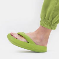 Cloud Soft Unisex Comfort Flip Flops – Leona-Green-3.5-4.5-State of Style