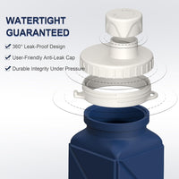 Collapsible Silicone Bottle – 610ml, Leak-proof & Portable-Black-State of Style