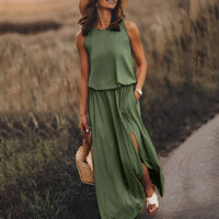 Colorful Stylish Summer Dress - Sophie Richter-Dark Green-S-50% OFF!-State of Style