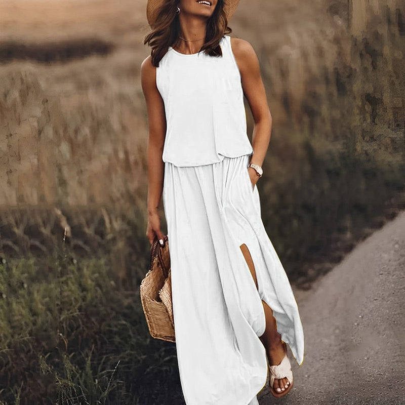 Colorful Stylish Summer Dress - Sophie Richter-White-S-50% OFF!-State of Style