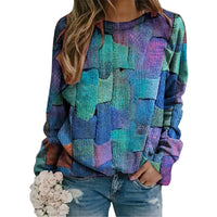 Colorful Sweatshirt with Unique Design - Vivelle-S-State of Style