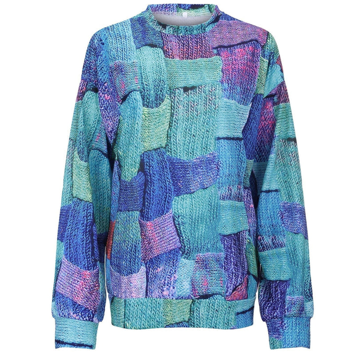 Colorful Sweatshirt with Unique Design - Vivelle-S-State of Style