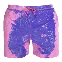 Colour-changing men's swimming shorts with thermal effect – Summer highlight 2025-Pink-S-State of Style