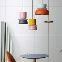 Colourful and Trendy Macaron LED Pendant Light - VividGlow-Yellow-Pink-State of Style