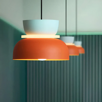 Colourful and Trendy Macaron LED Pendant Light - VividGlow-Yellow-Pink-State of Style