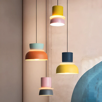 Colourful and Trendy Macaron LED Pendant Light - VividGlow-Yellow-Pink-State of Style