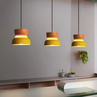 Colourful and Trendy Macaron LED Pendant Light - VividGlow-Yellow-Pink-State of Style