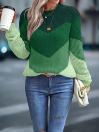 Colourful Crew Neck Sweater - Emmeline-S-State of Style