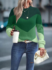 Colourful Crew Neck Sweater - Emmeline-S-State of Style