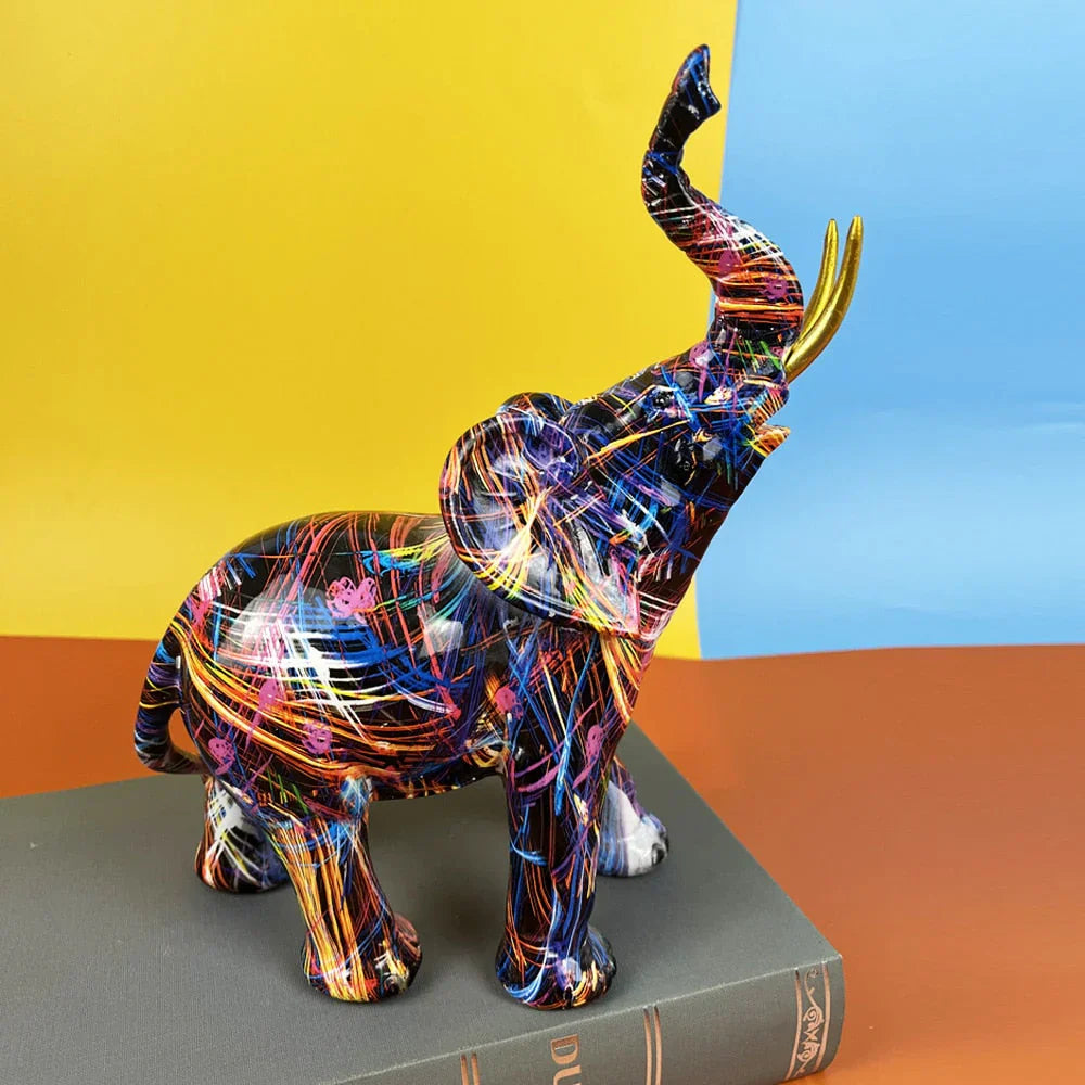 Colourful Elephant Sculpture - ColorSplash-State of Style