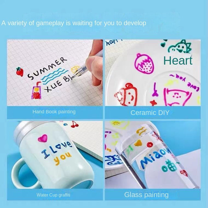 Colourful Gel Pen Set for Creative 3D Designs - 3D ArtPen Set-State of Style