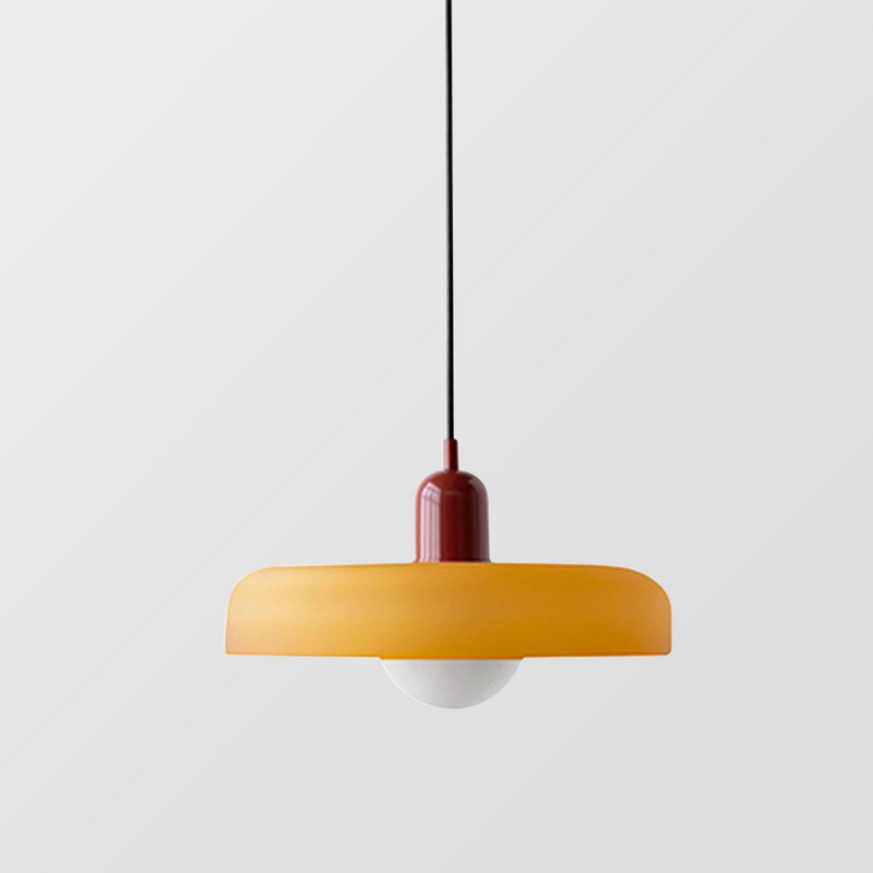 Colourful Pendant Lamp in Bauhaus Style - StiloGlas-Red-Green-25 x 18 cm-State of Style