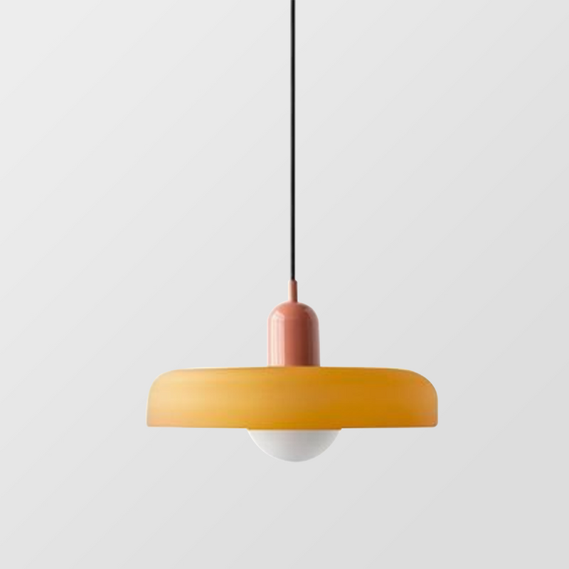 Colourful Pendant Lamp in Bauhaus Style - StiloGlas-Red-Green-25 x 18 cm-State of Style