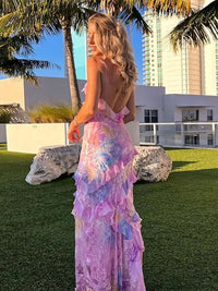 Colourful summer dress with playful ruffles – Lucia-Pink-S-State of Style