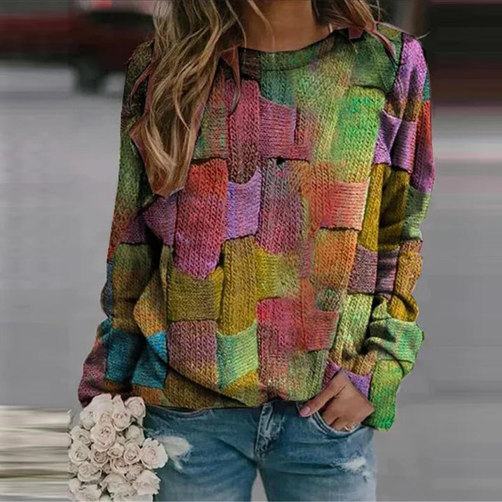 Colourful Women's Sweater - Ella-Orange-XS-State of Style