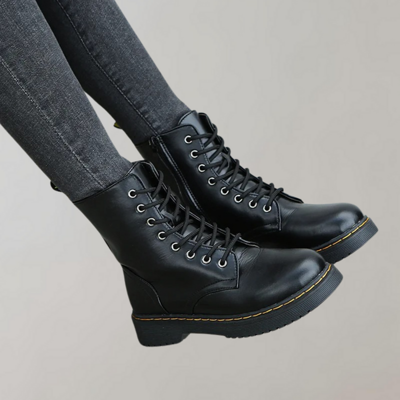Comfort Boots for Women - Vellara-Black-5-State of Style