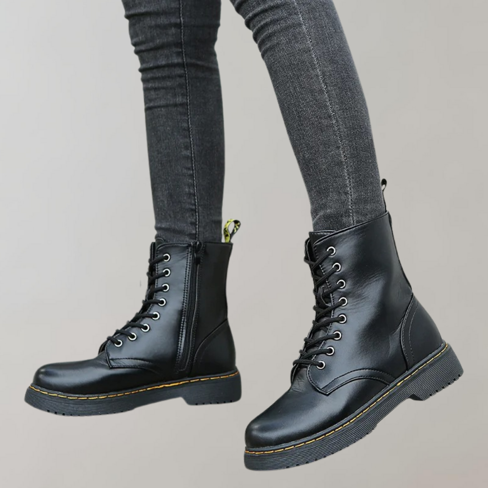 Comfort Boots for Women - Vellara-Black-5-State of Style