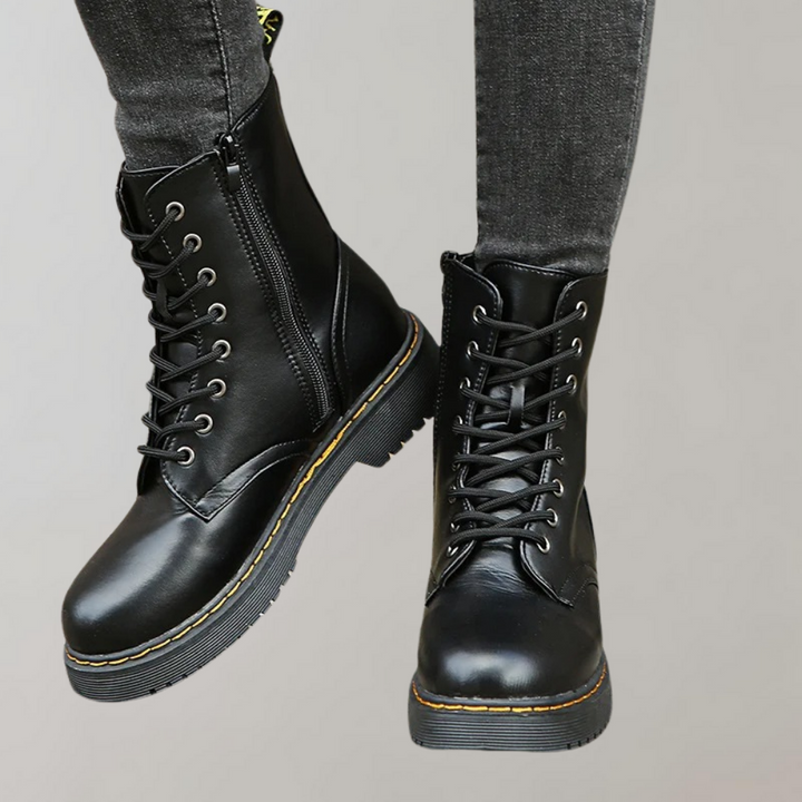 Comfort Boots for Women - Vellara-Black-5-State of Style