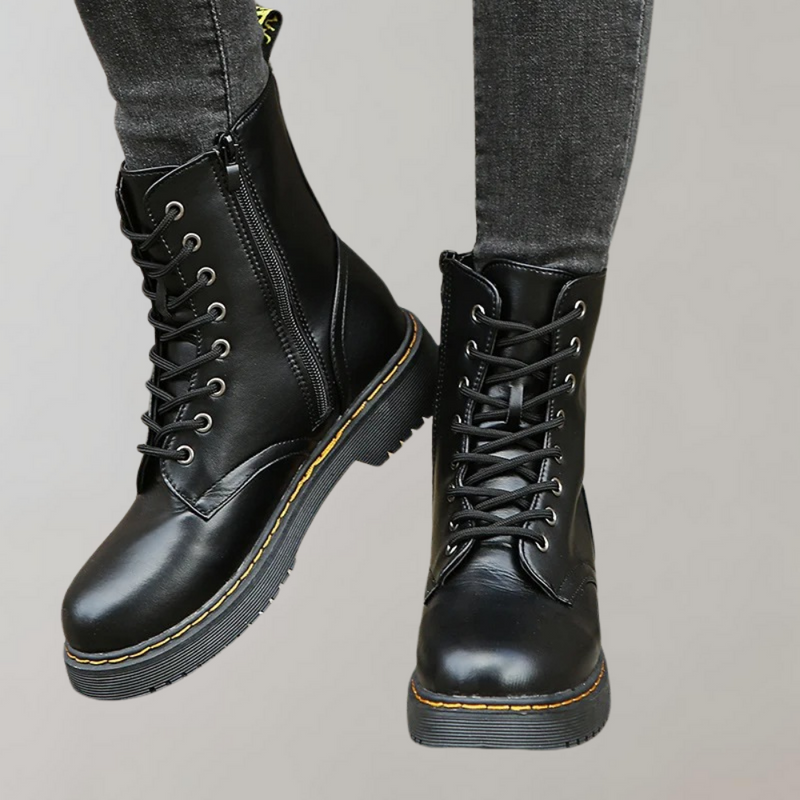 Comfort Boots for Women - Vellara-Black-5-State of Style