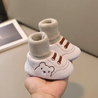 Comfortable and Anti-Slip Socks Shoes for Toddlers - TinySteps-Beige-S (0-6 months)-State of Style