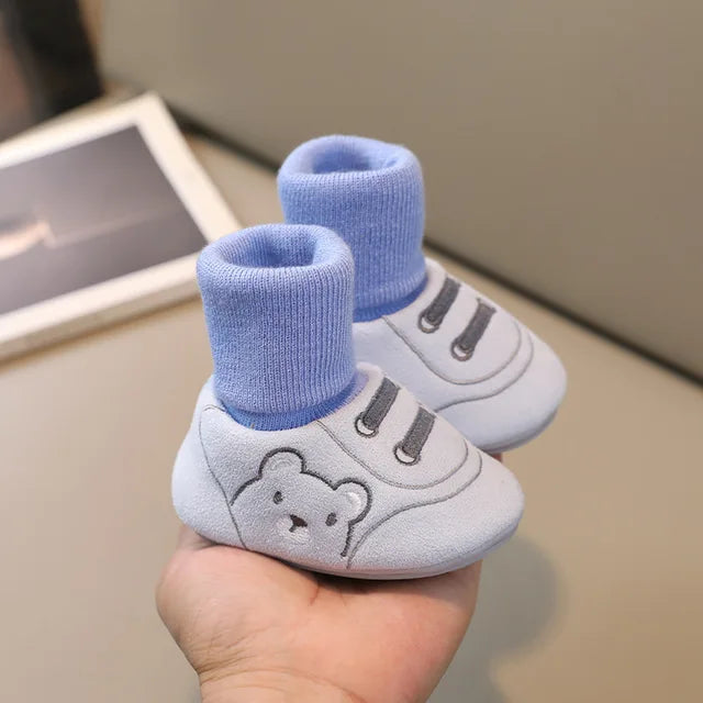 Comfortable and Anti-Slip Socks Shoes for Toddlers - TinySteps-Blue-S (0-6 months)-State of Style
