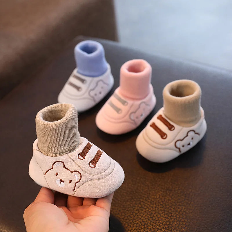 Comfortable and Anti-Slip Socks Shoes for Toddlers - TinySteps-Blue-S (0-6 months)-State of Style