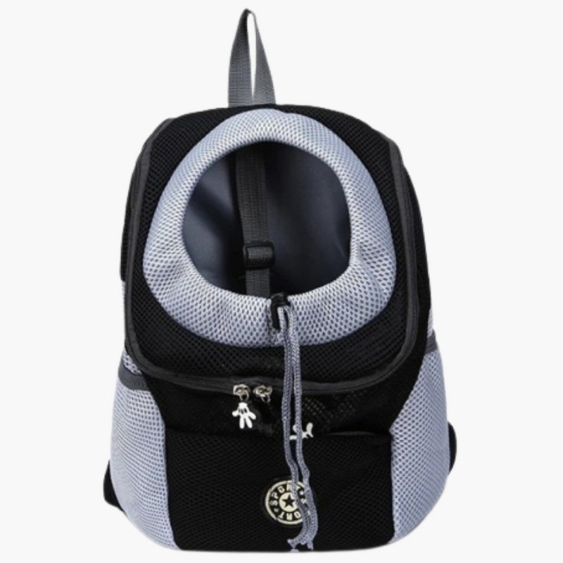 Comfortable and Safe Dog Backpack - BuddyPack-Black-0-5 Kg (30x34x16cm)-State of Style