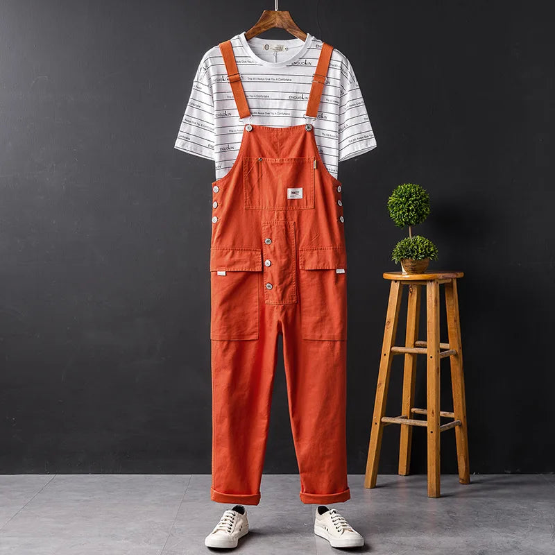 Comfortable and Stylish Overalls – Nova-Orange-S-State of Style