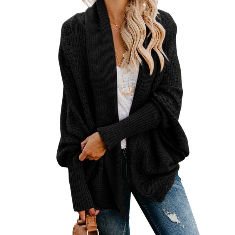 Comfortable and Stylish Women's Cardigan - Livia-Black-One Size-State of Style