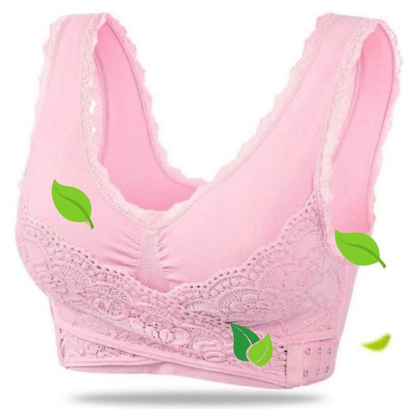 Comfortable and Supportive Bra - Grace-Light Pink-S-State of Style