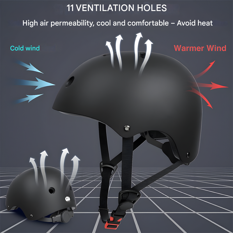 Comfortable Bicycle Helmet - SafeRide Bicycle Helmet-Black-S (20.1–21.7 inches)-State of Style