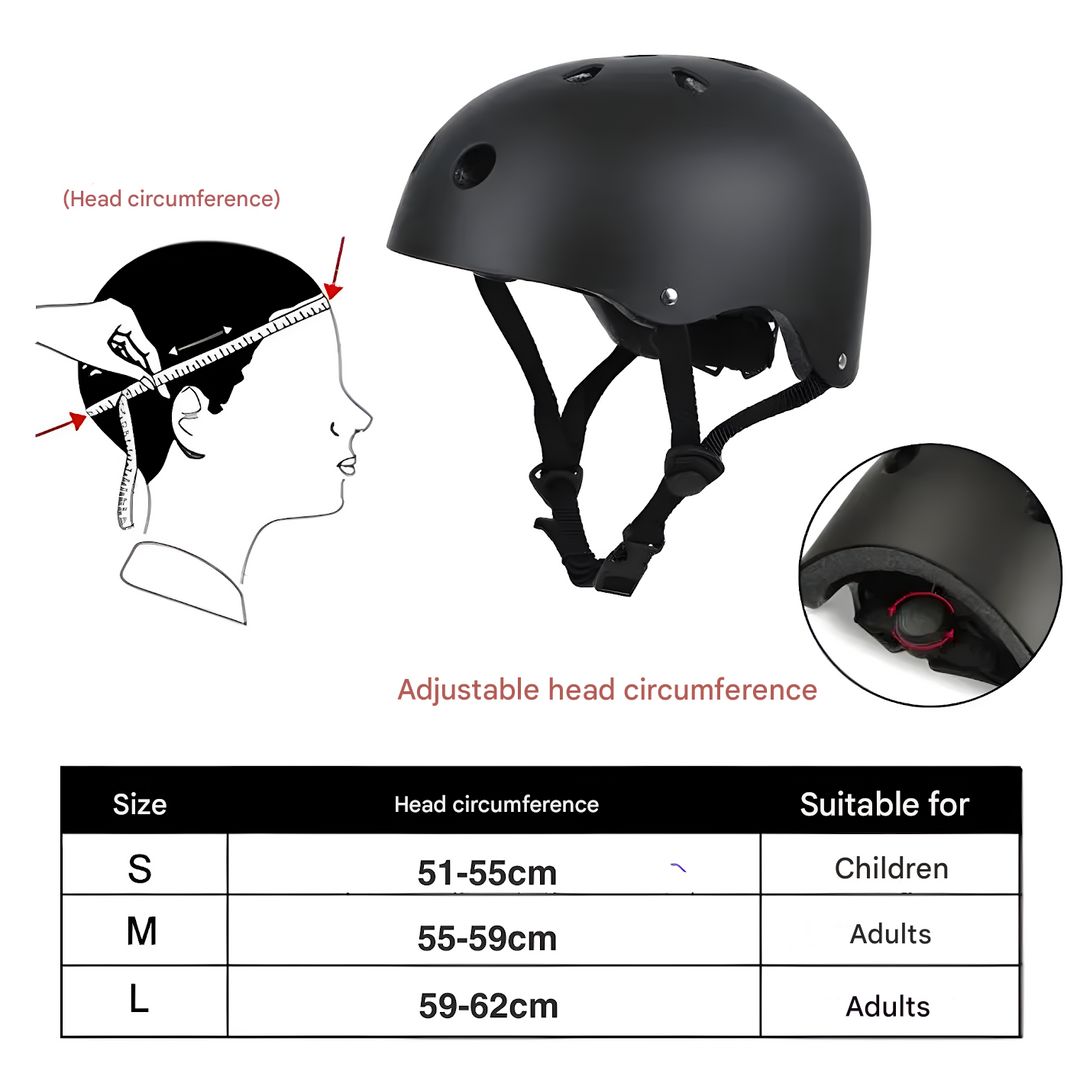 Comfortable Bicycle Helmet - SafeRide Bicycle Helmet-Black-S (20.1–21.7 inches)-State of Style