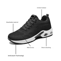 Comfortable & Breathable Orthopedic Women's Sneakers – Marlene-Black-3-State of Style