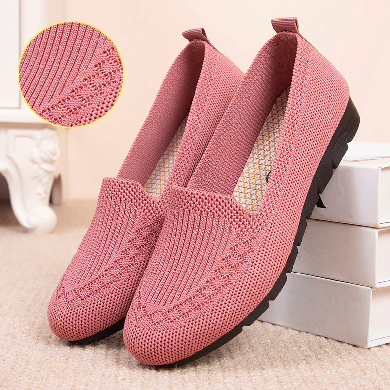 Comfortable & Breathable Women's Slip-On Everyday Shoes with Arch Support – Leona-Pink-3-State of Style