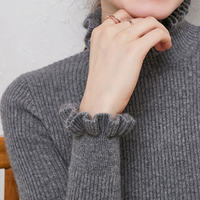 Comfortable Cashmere Women's Turtleneck Sweater - Aurélie-Grey-S-State of Style