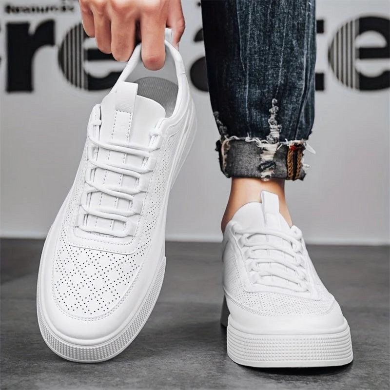 Comfortable Casual Men’s Sneakers – UrbanEase-White-7-State of Style