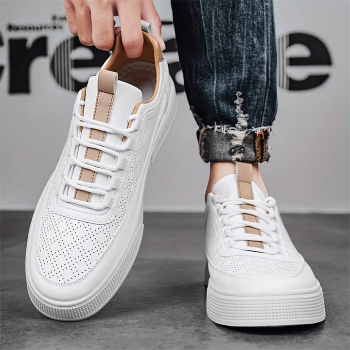 Comfortable Casual Men’s Sneakers – UrbanEase-White-7-State of Style