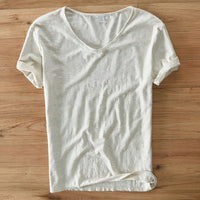 Comfortable Casual Summer Men's T-Shirt - Ruben-Beige-M-State of Style