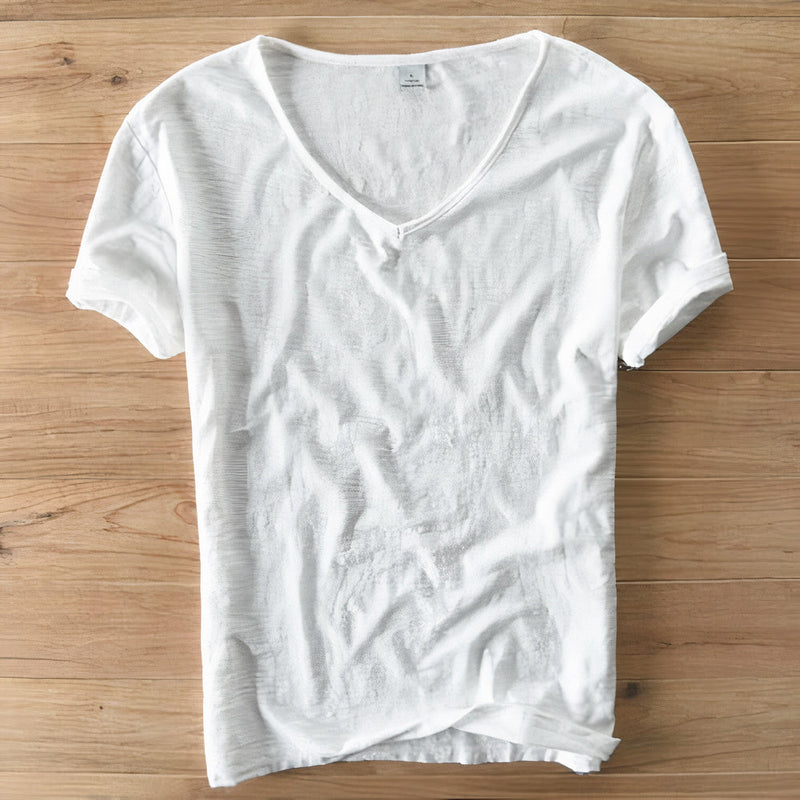 Comfortable Casual Summer Men's T-Shirt - Ruben-White-M-State of Style