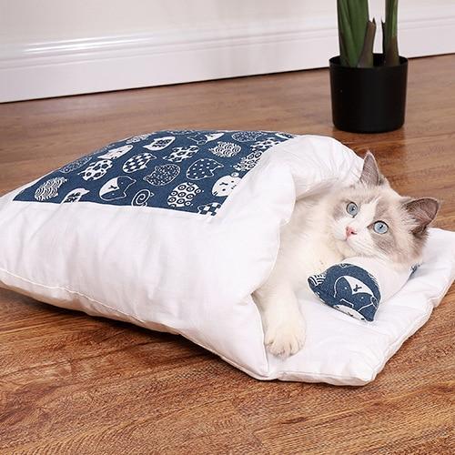 Comfortable Cat Sleeping Bag - SnugKitty-Blue Cat-S-State of Style