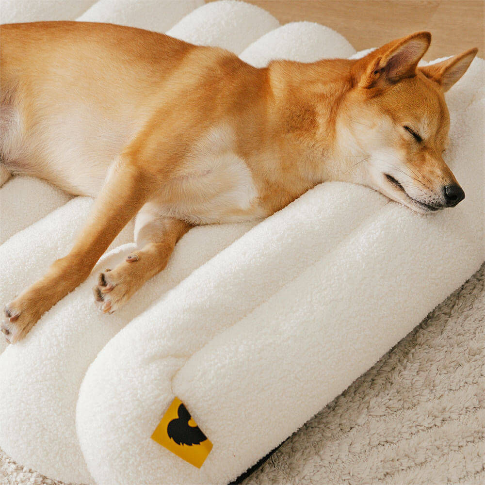 Comfortable Dog Bed - CheesecakeComfort Bed-M-White-State of Style