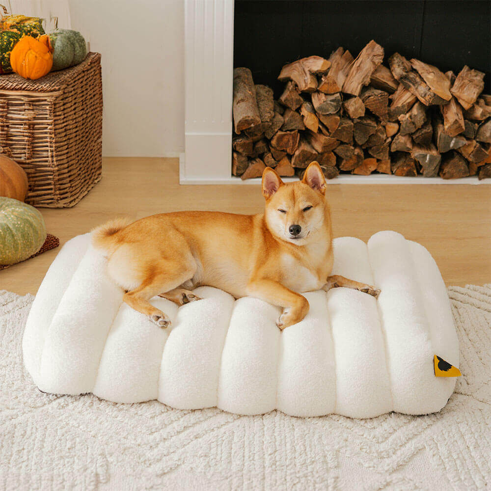 Comfortable Dog Bed - CheesecakeComfort Bed-M-White-State of Style