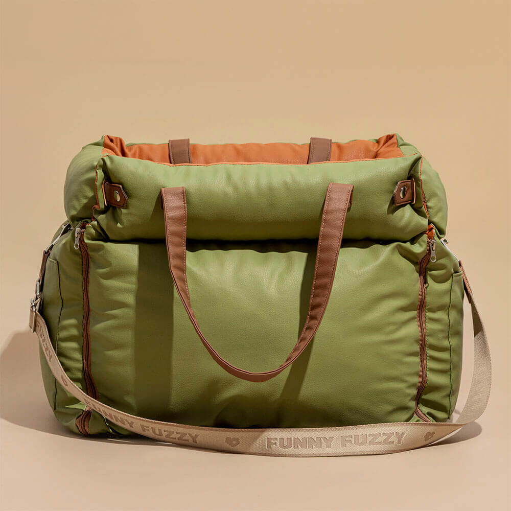 Comfortable Dog Car Seat - PawLuxury-Orange Green-State of Style