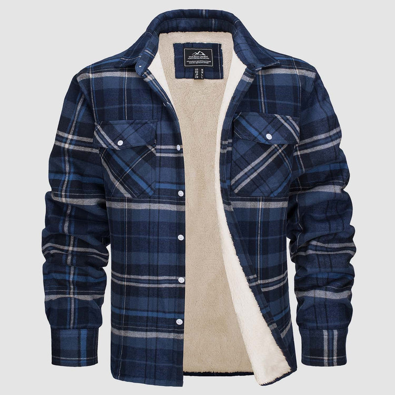 Comfortable Fleece Shirt - Ruben-Blue Grey-S-State of Style