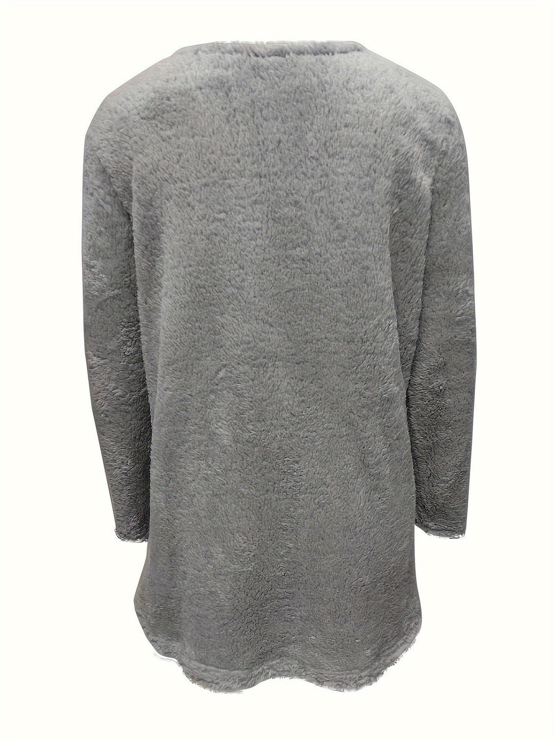 Comfortable Fleece Sweatshirt with Print - Luna-Light Blue-S-State of Style