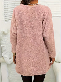 Comfortable Fleece Sweatshirt with Print - Luna-Light Blue-S-State of Style