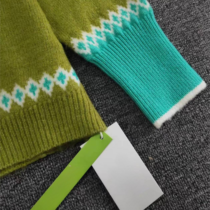 Comfortable Green Women's Jumper - Elin-S-State of Style