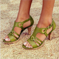 Comfortable high heels with stability comfort – Viviana-Green-3-State of Style