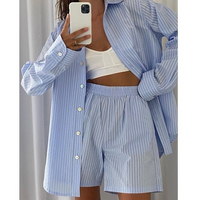 Comfortable Home Clothing Set | Relaxed Fit | Soft and Stylish-Blue-S-State of Style